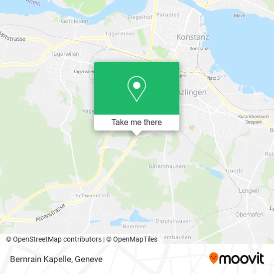 Bernrain Kapelle map