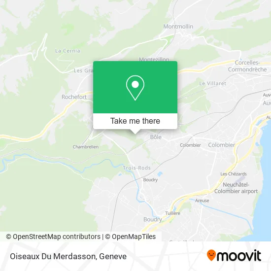 Oiseaux Du Merdasson map