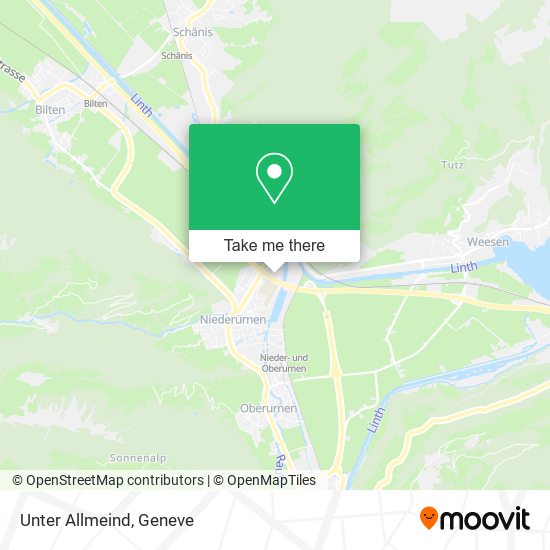 Unter Allmeind map