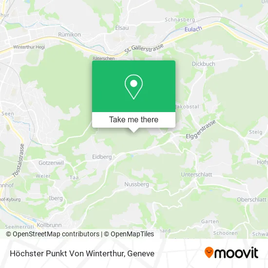 Höchster Punkt Von Winterthur map