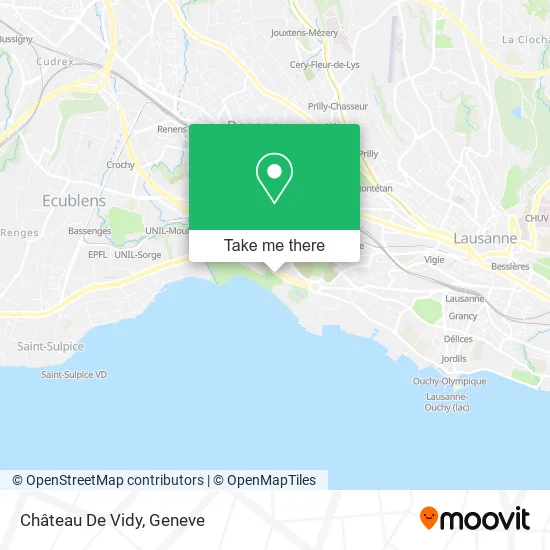 Château De Vidy map