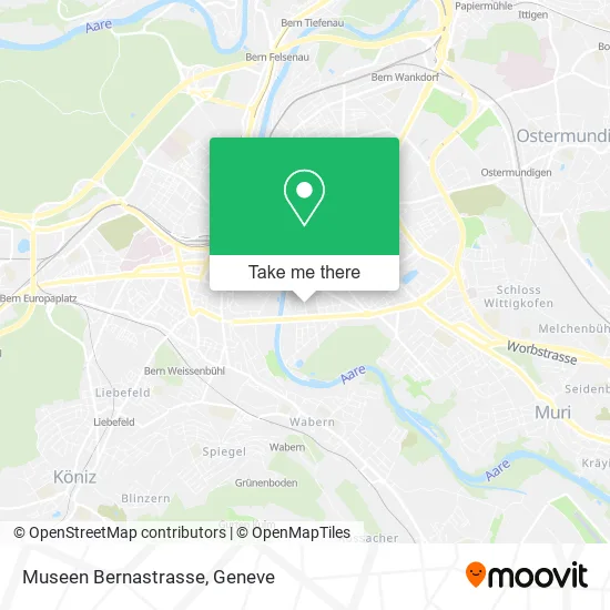 Museen Bernastrasse map