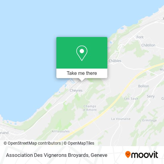 Association Des Vignerons Broyards map