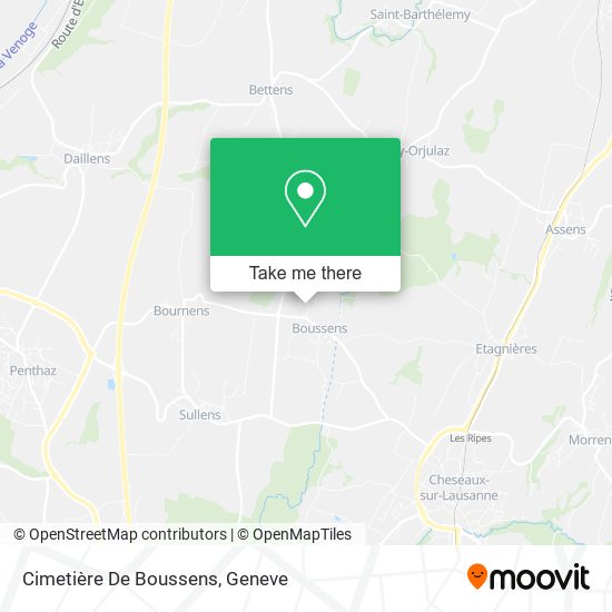 Cimetière De Boussens map