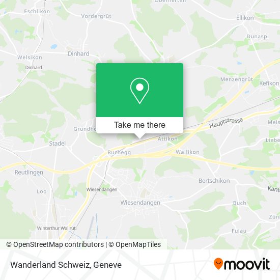 Wanderland Schweiz map