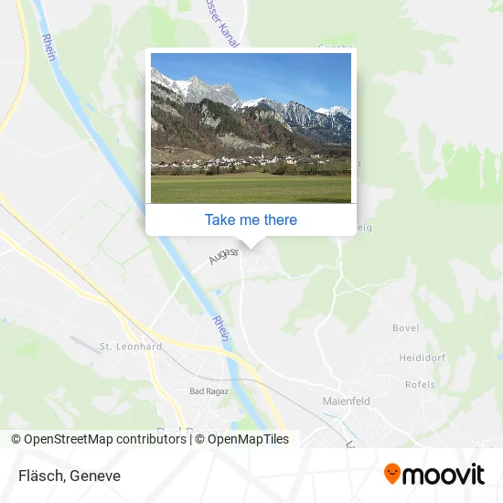 Fläsch map