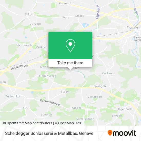Scheidegger Schlosserei & Metallbau map