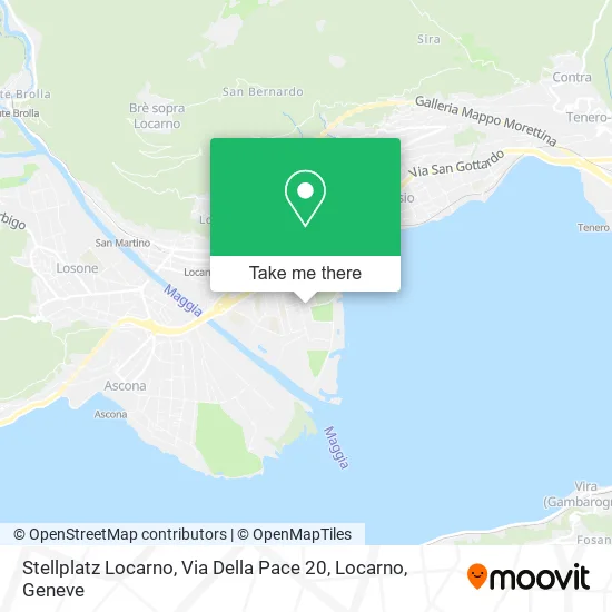 Stellplatz Locarno, Via Della Pace 20, Locarno map