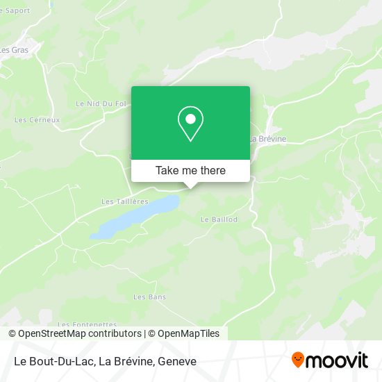 Le Bout-Du-Lac, La Brévine map