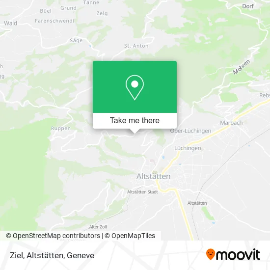 Ziel, Altstätten map