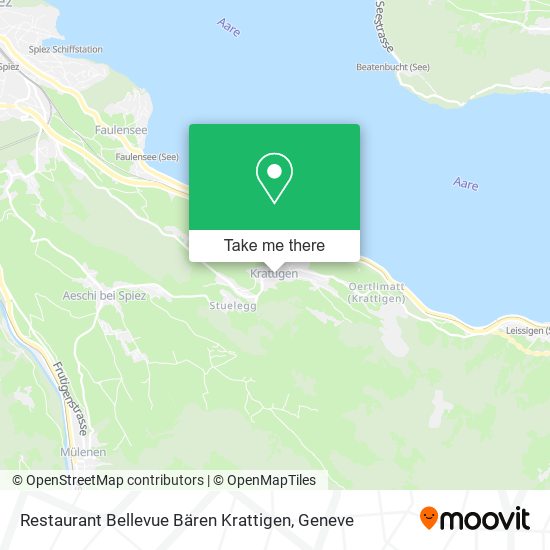 Restaurant Bellevue Bären Krattigen map