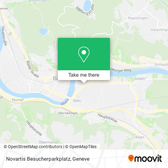 Novartis Besucherparkplatz map