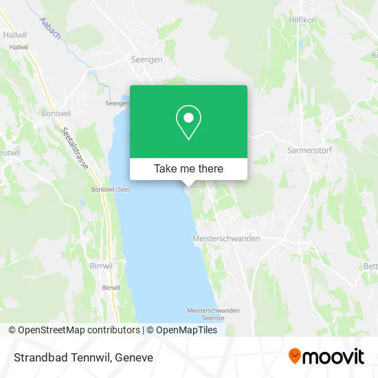 Strandbad Tennwil map