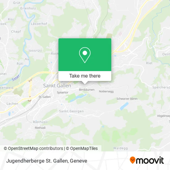 Jugendherberge St. Gallen map