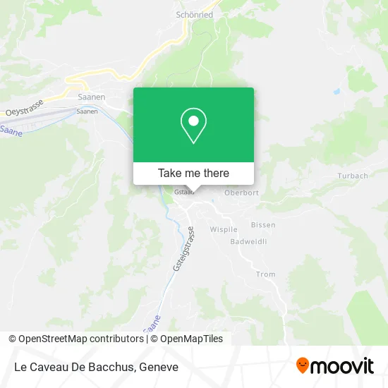 Le Caveau De Bacchus map