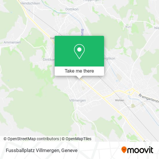 Fussballplatz Villmergen map