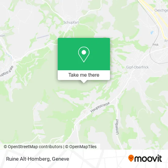 Ruine Alt-Homberg map