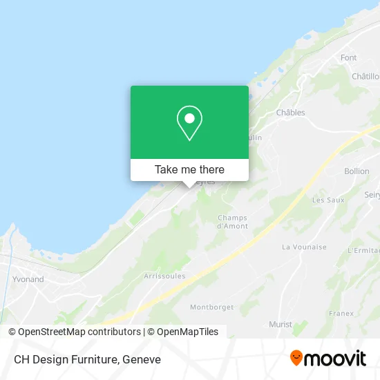 CH Design Furniture map