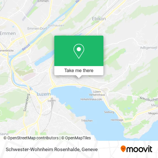 Schwester-Wohnheim Rosenhalde map
