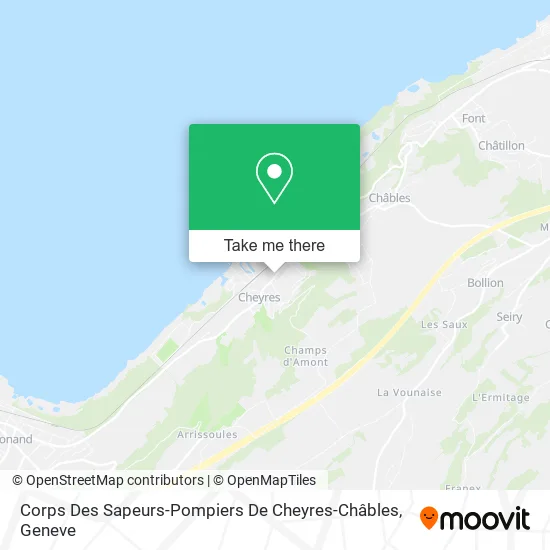 Corps Des Sapeurs-Pompiers De Cheyres-Châbles map