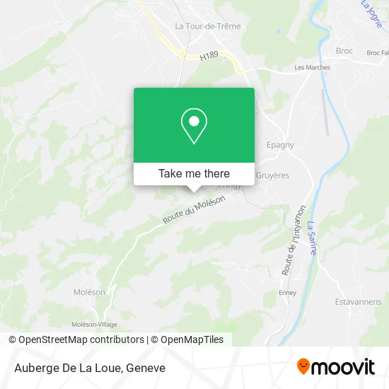 Auberge De La Loue map