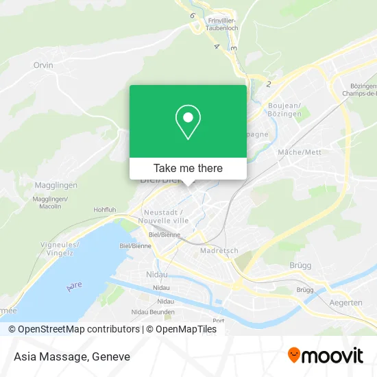 Asia Massage map