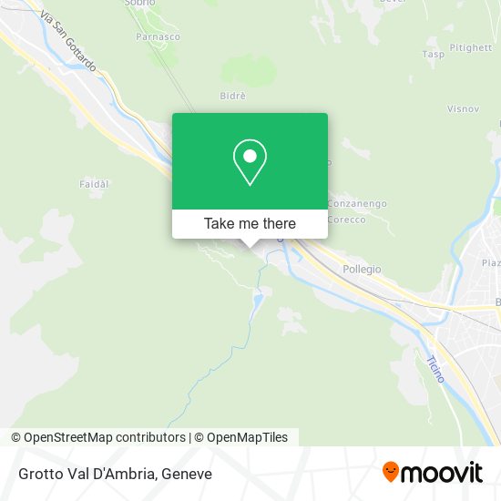 Grotto Val D'Ambria map