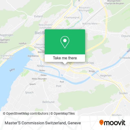 Master’S Commission Switzerland map