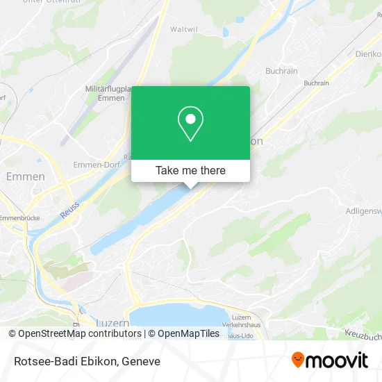 Rotsee-Badi Ebikon map