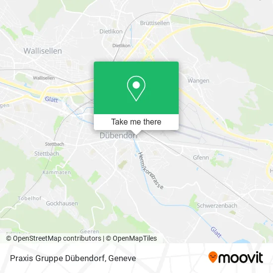 Praxis Gruppe Dübendorf map