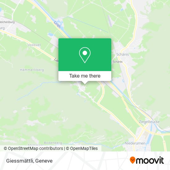 Giessmättli map