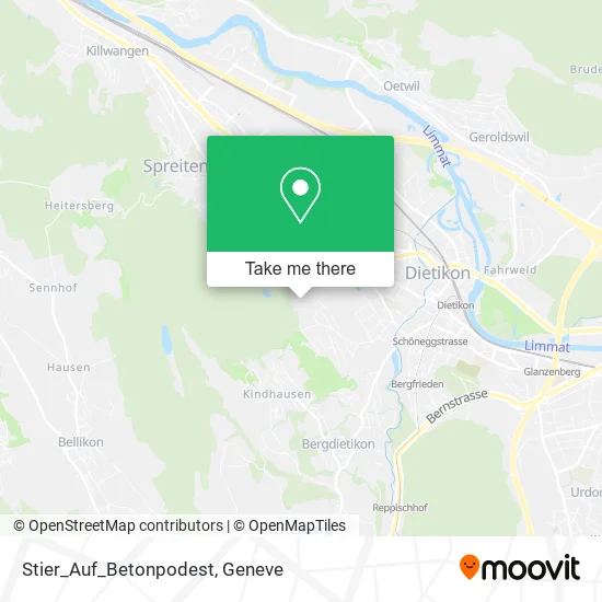 Stier_Auf_Betonpodest map