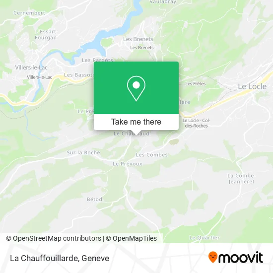 La Chauffouillarde map