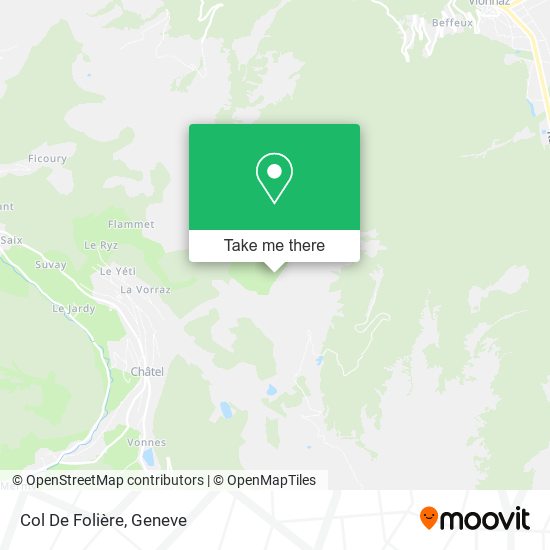 Col De Folière map