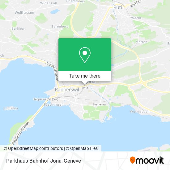 Parkhaus Bahnhof Jona map