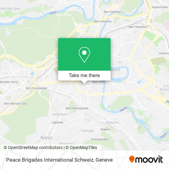 Peace Brigades International Schweiz map