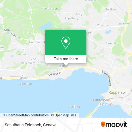 Schulhaus Feldbach map