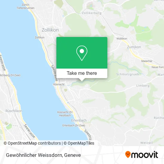 Gewöhnlicher Weissdorn map