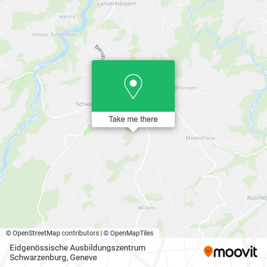 Eidgenössische Ausbildungszentrum Schwarzenburg map