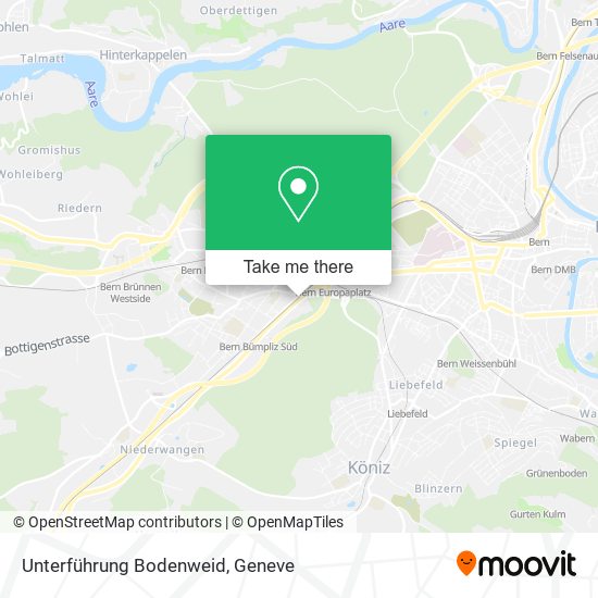 Unterführung Bodenweid map
