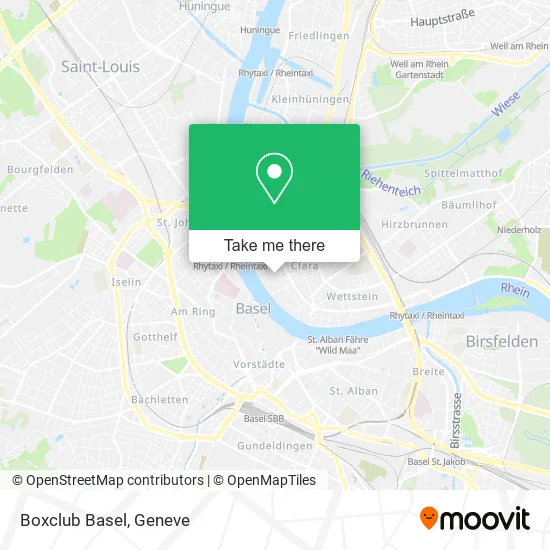 Boxclub Basel map
