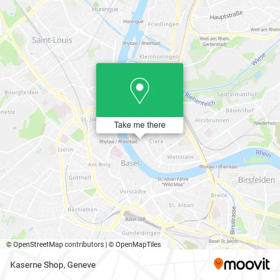 Kaserne Shop map
