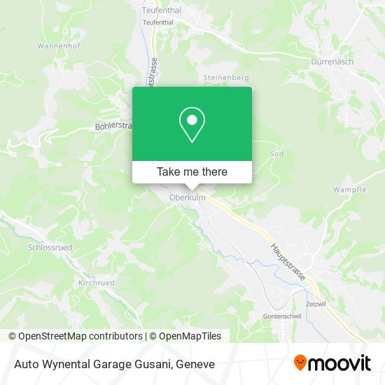 Auto Wynental Garage Gusani map