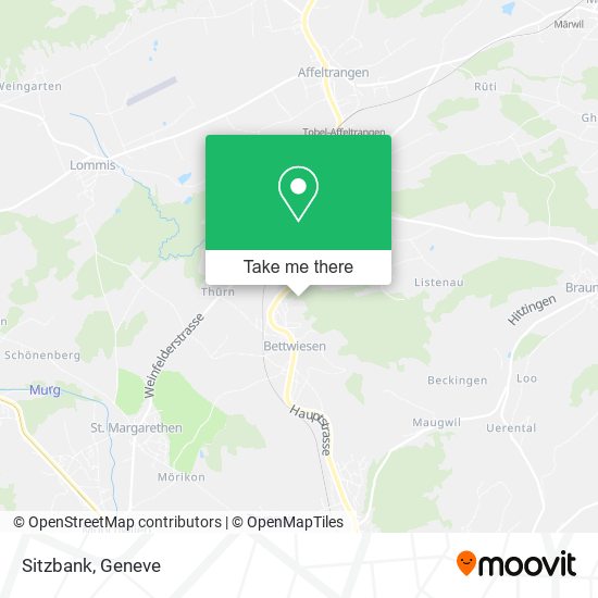 Sitzbank map