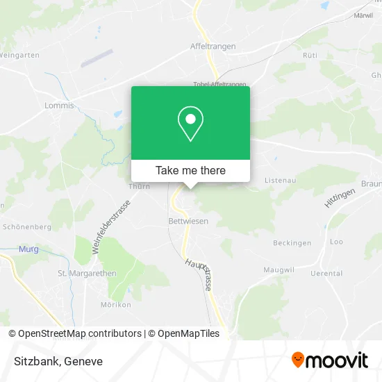 Sitzbank map