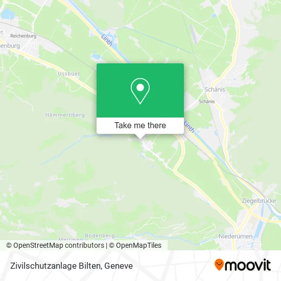Zivilschutzanlage Bilten map