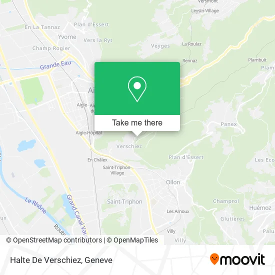 Halte De Verschiez map