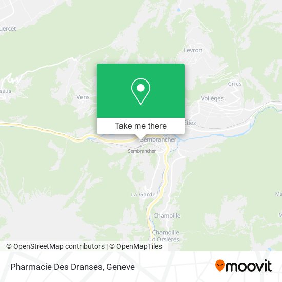 Pharmacie Des Dranses Karte