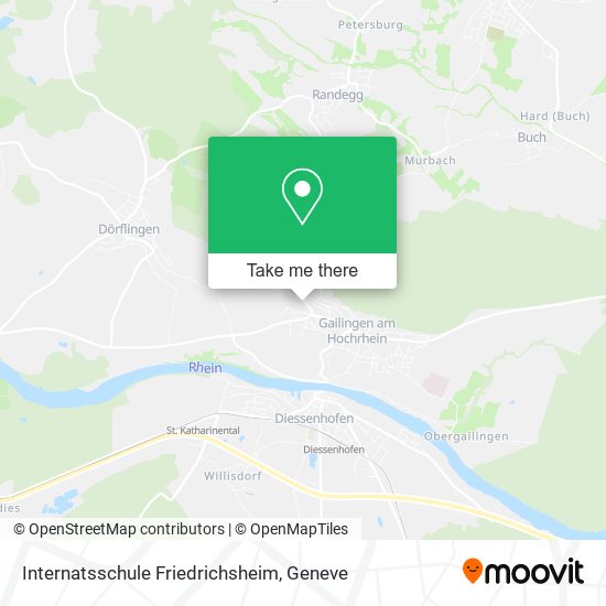 Internatsschule Friedrichsheim map