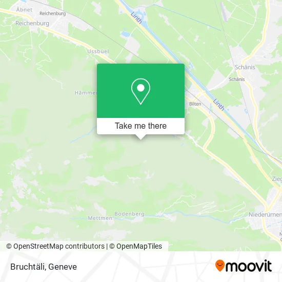 Bruchtäli map